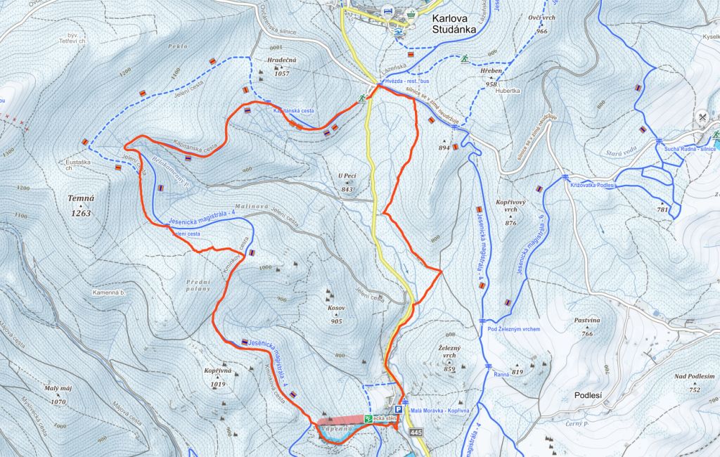 trasy biegowe skitouring koprivna