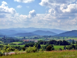 Panorama Bieszczadów oraz widok na Lutowiska