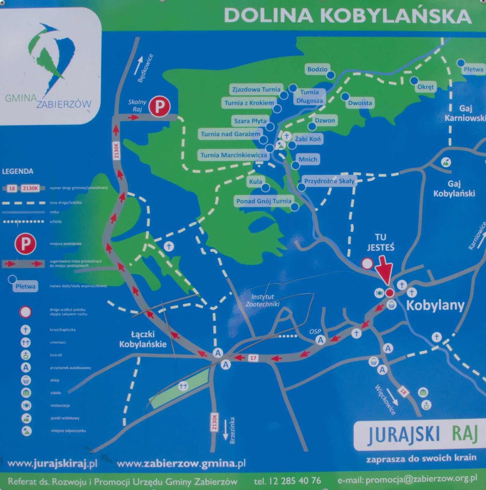 Dolina Kobylańska - mapa