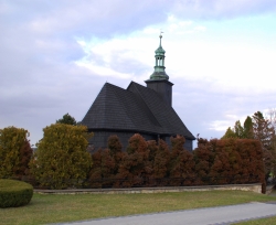 Drewniany kościół w malni